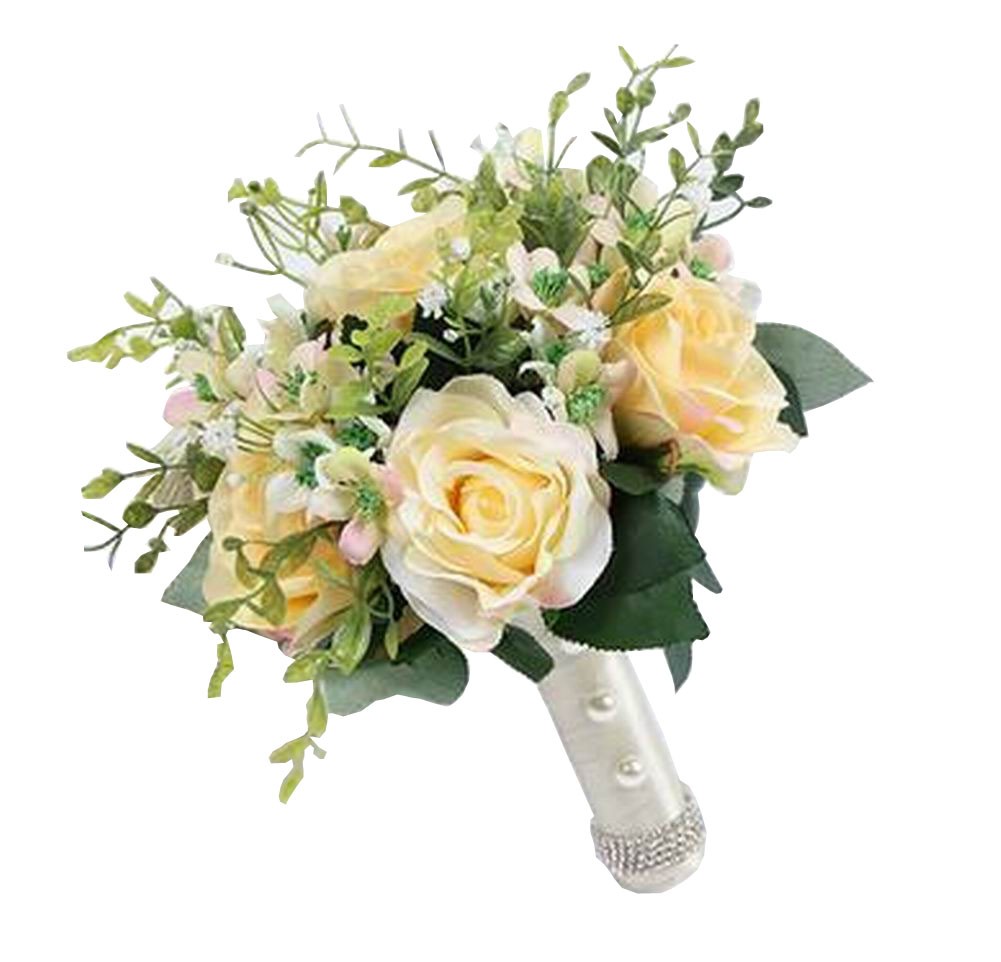 Romantic Wedding Bouquet Photography Props Artificial Flowers [Champagne]