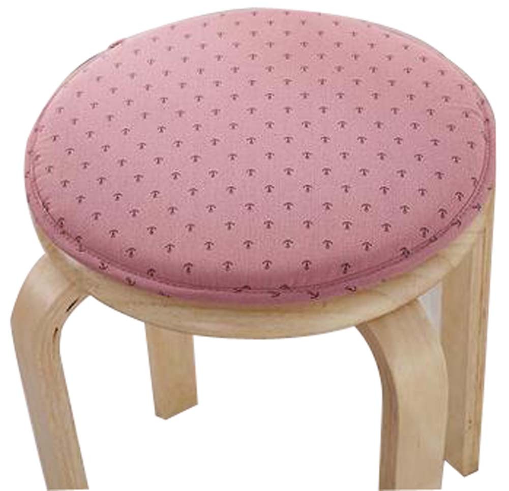 Round Stool Cushion Warm Sponge Pad Bar Stool Mat Pink
