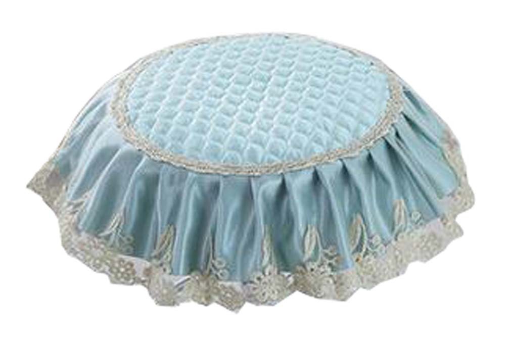 Lovely Stool Mat Beautiful Round Stool Cushion European Style Stools Pad Blue