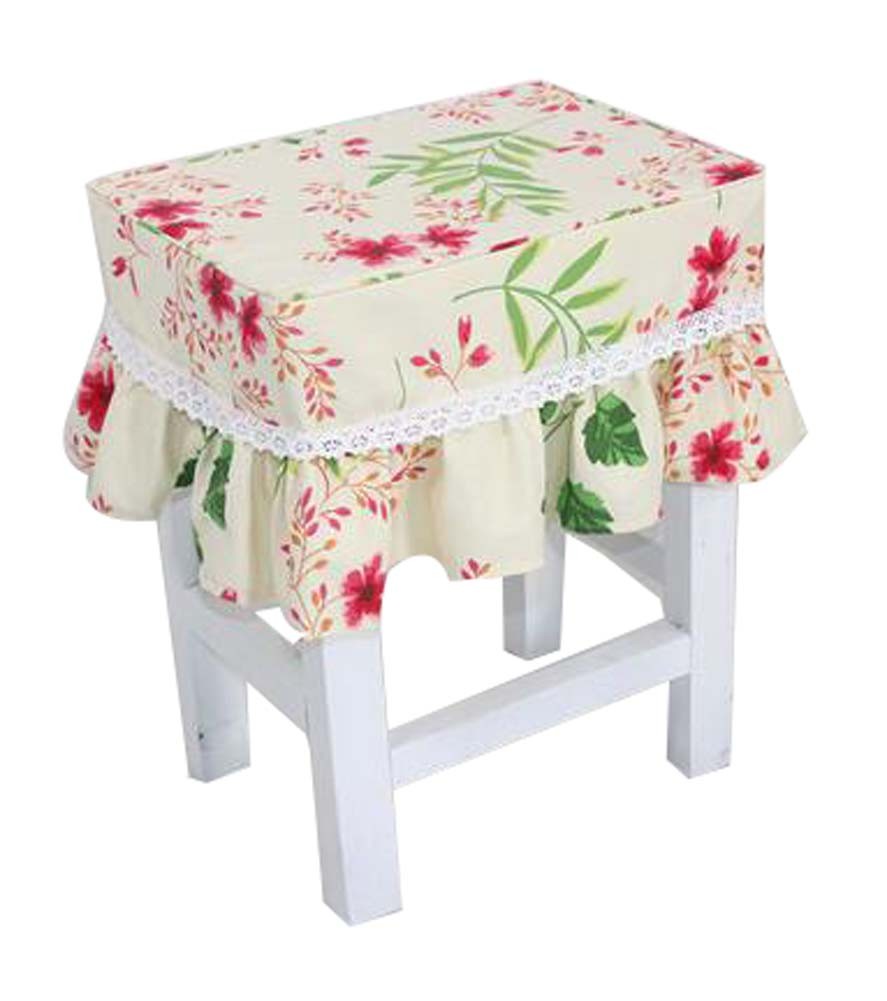 Lovely Canvas Square Stool Cover Makeup Stool Sets Bar Stool Sets Coverings