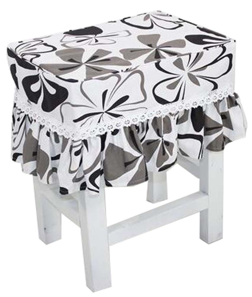 Cotton Canvas Square Stool Cover Makeup Stool Sets Bar Stool Sets Cherry
