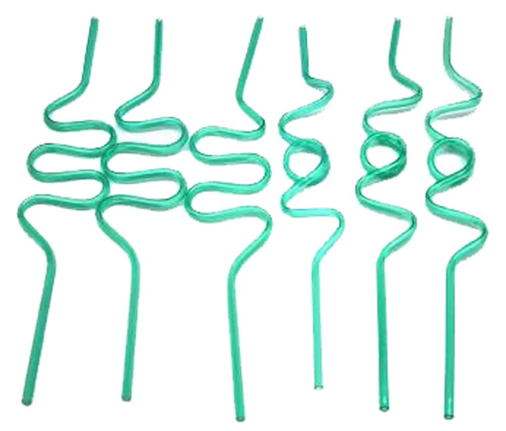 Set Of 12 Bar Supplies Modeling Straw Art straw Drinking Straws Green
