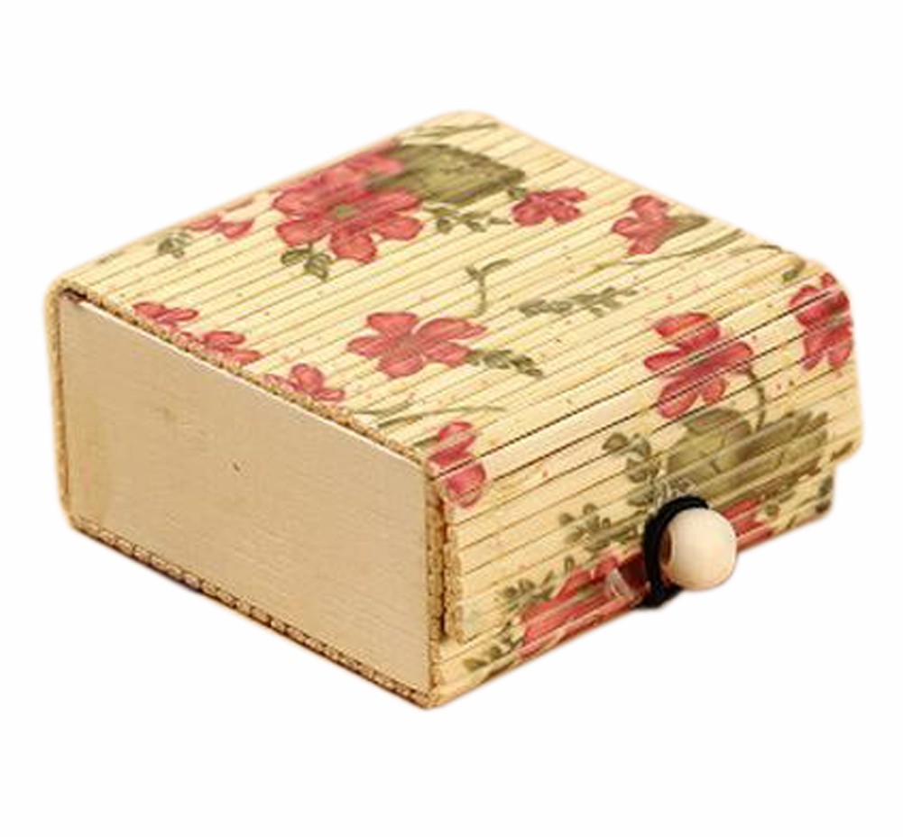 Set of 4 Vintage Novelty Box Jewelry Soapbox Storage Box Flower