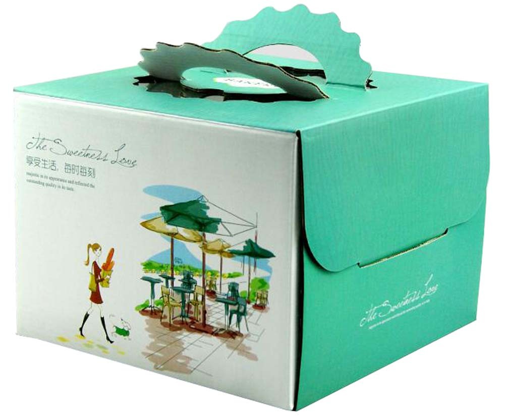 Set Of 2 Beautiful Square Cake Boxes Birthday Cake Boxes Paper Box