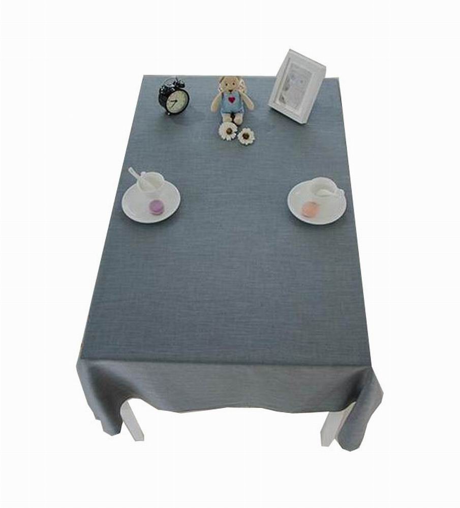 Linen Tablecloth Washable Tablecloth Table Cover Dinner Tablecloth Gray