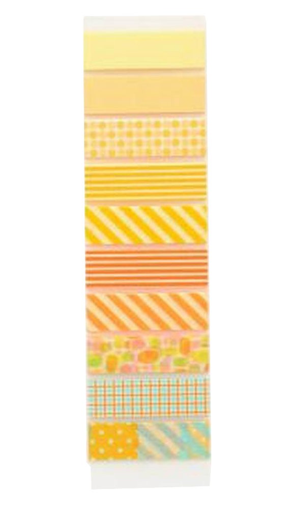 Set of 2 Creative Washi Masking Tapes Decorative Washi Tapes DIY Tapes Yellow