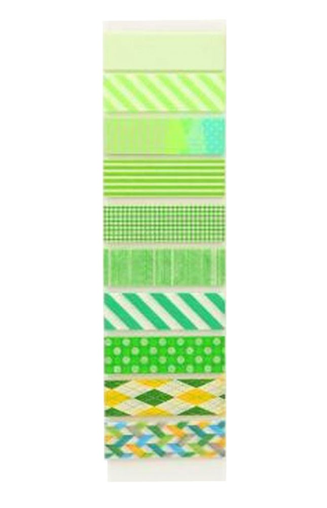 Set of 2 Creative Washi Masking Tapes Decorative Washi Tapes DIY Tapes Green