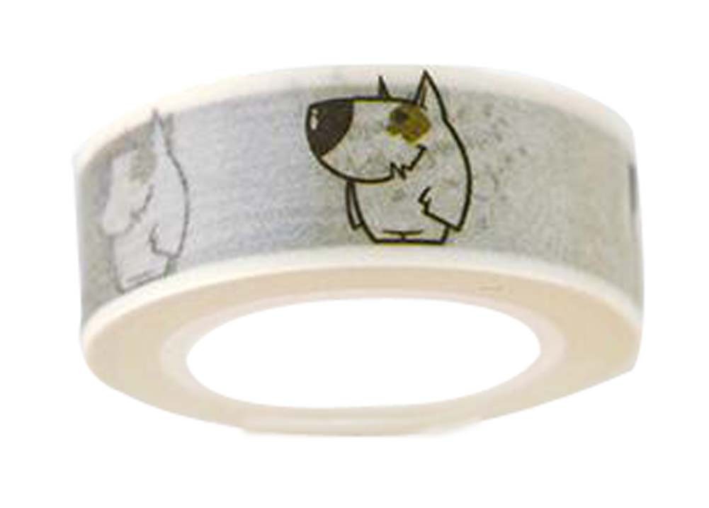 Set Of 5 Cartoon Dog Paster Shredded Tape Diy Color Tape Masking Tape