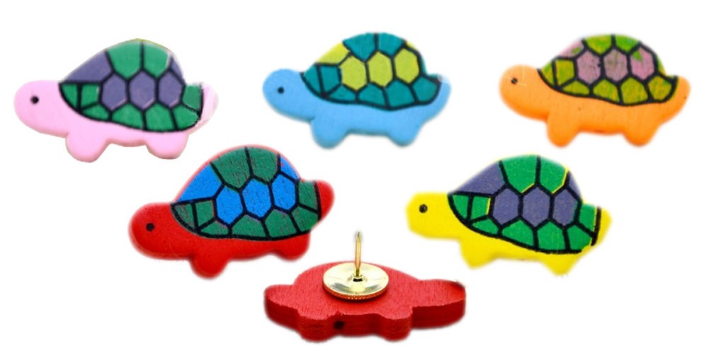Set Of 30 Creative Decor Tacks/Thumbtack/Push Pins,Office Supplies,Turtle
