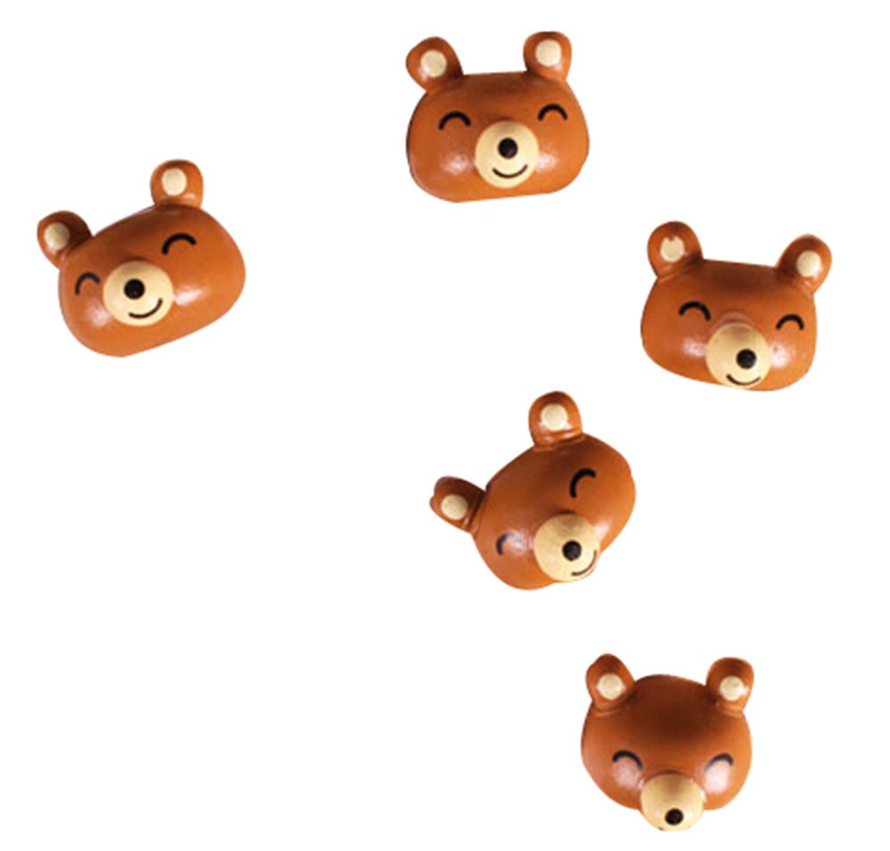 Creative Office Item/ Cute Bear Series Push Pins, Steel Point, 15 Piece