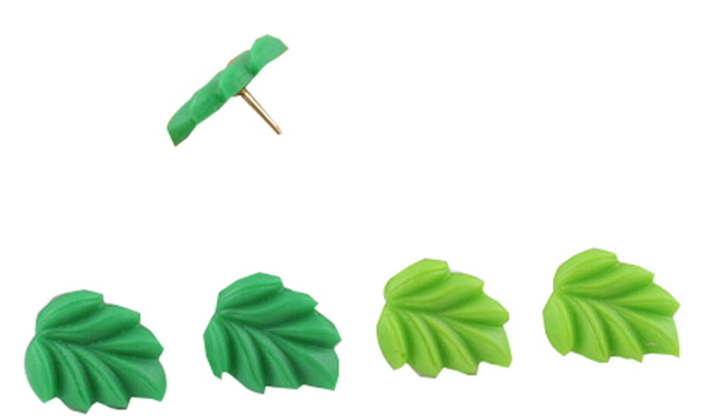 Creative Office Item/ Lovely Leaves Series Pushpins Drawing Pin , 10 Pcs, Green
