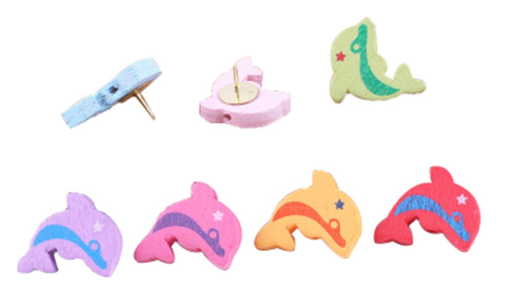 Creative Office Item/ Cute Dolphins Series Pushpins , 20 Pcs, Random Color