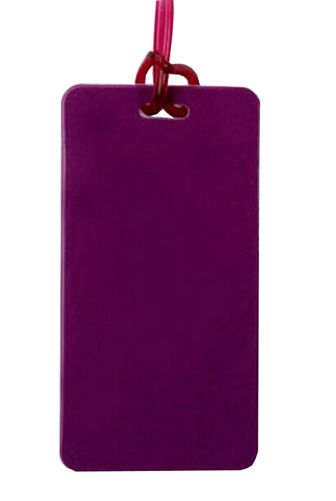 Set of 3 Travel Accessories Travel Luggage Tags/ID Holder, Pure Purple Tags