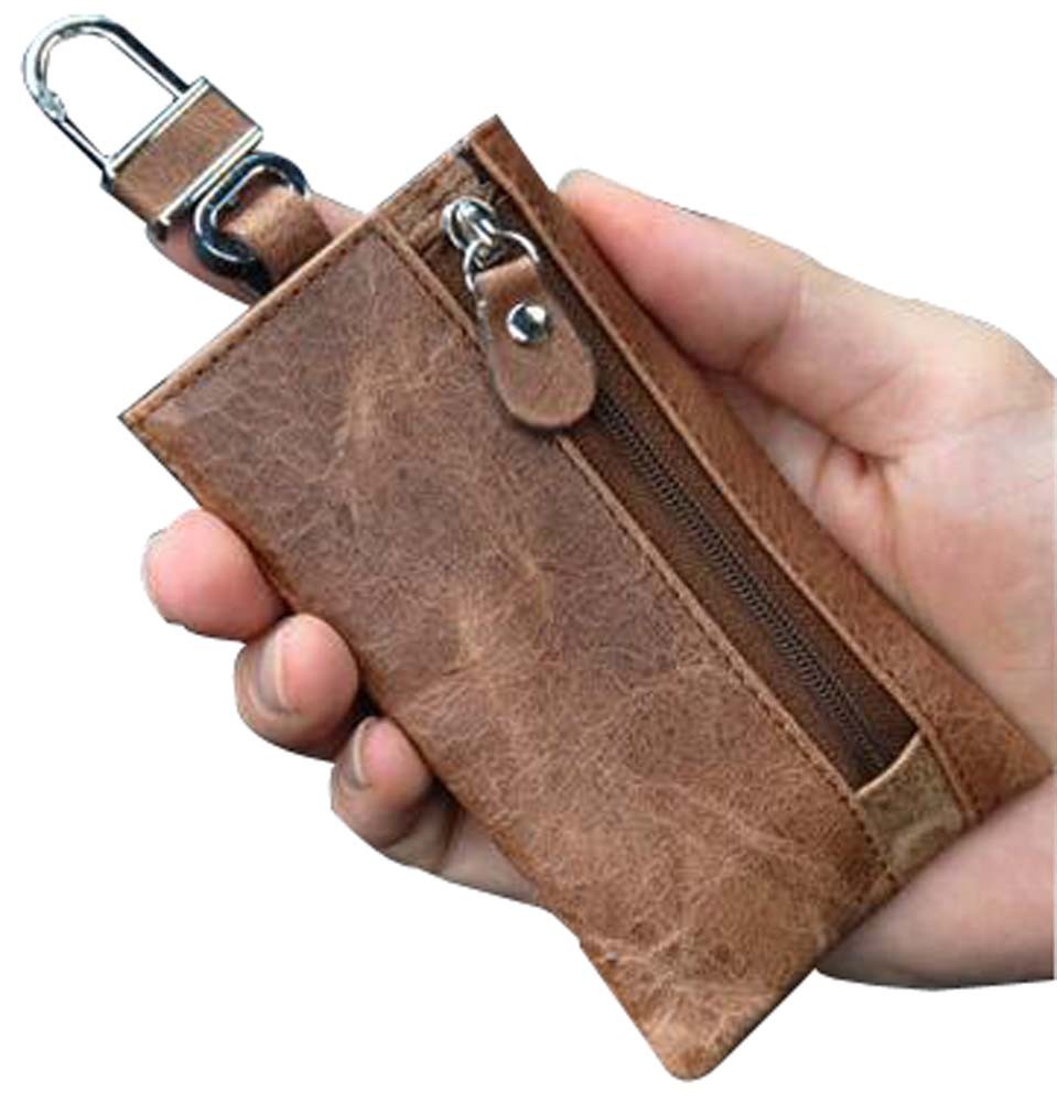 Multifunction Wallets Coin Purse Keychain Card Package Black Key Cases Coffee
