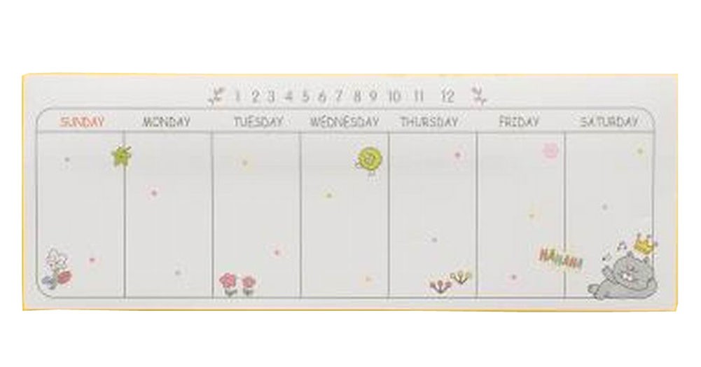 Set of 4 Lovely Schedule Book Cute Weekly Planner Plan Notepads