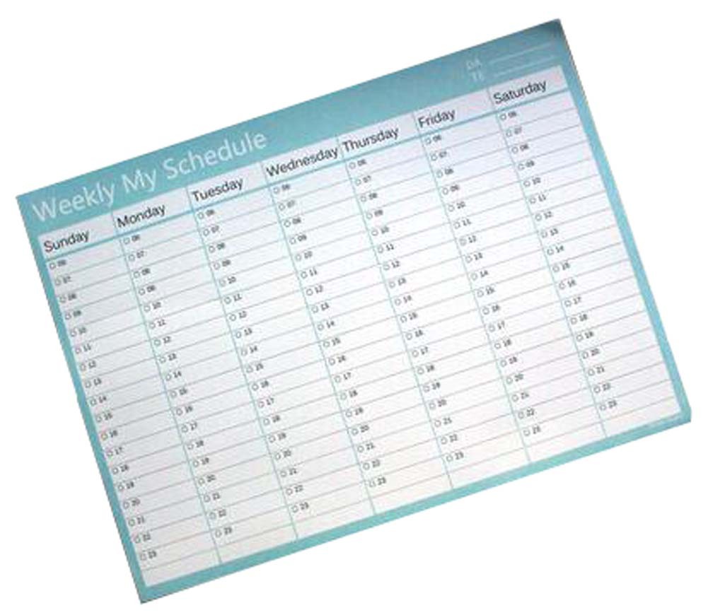 Set Of 2 The Program Of The Study And Work Schedule PDA Notepad