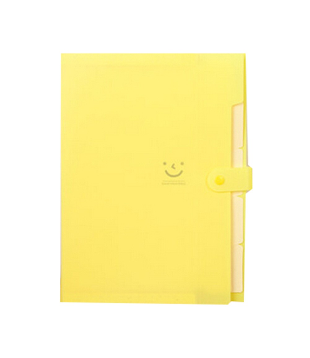 Stationery Office Supplies Folders A4 File Folders/Pocket, Yellow, 5 Layers