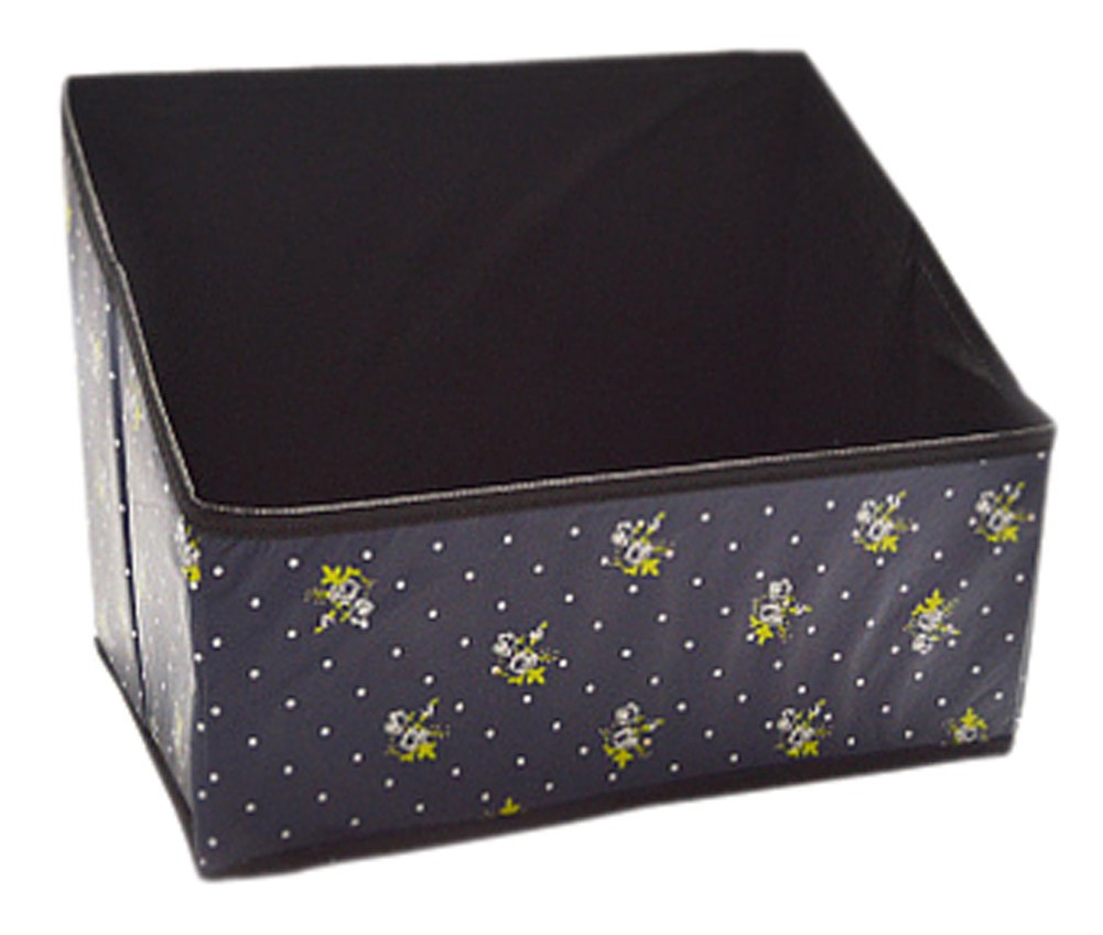 Multipurpose Folding Storage Box for Office/Desk Organiser/Bookend, Black