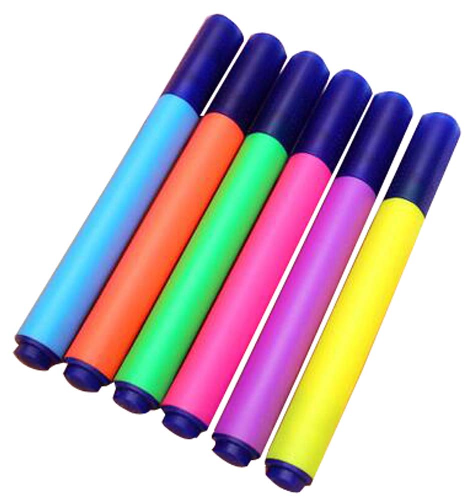 Set Of 5 Lovely Highlighter Color Marking Crayons Dauber Random Color