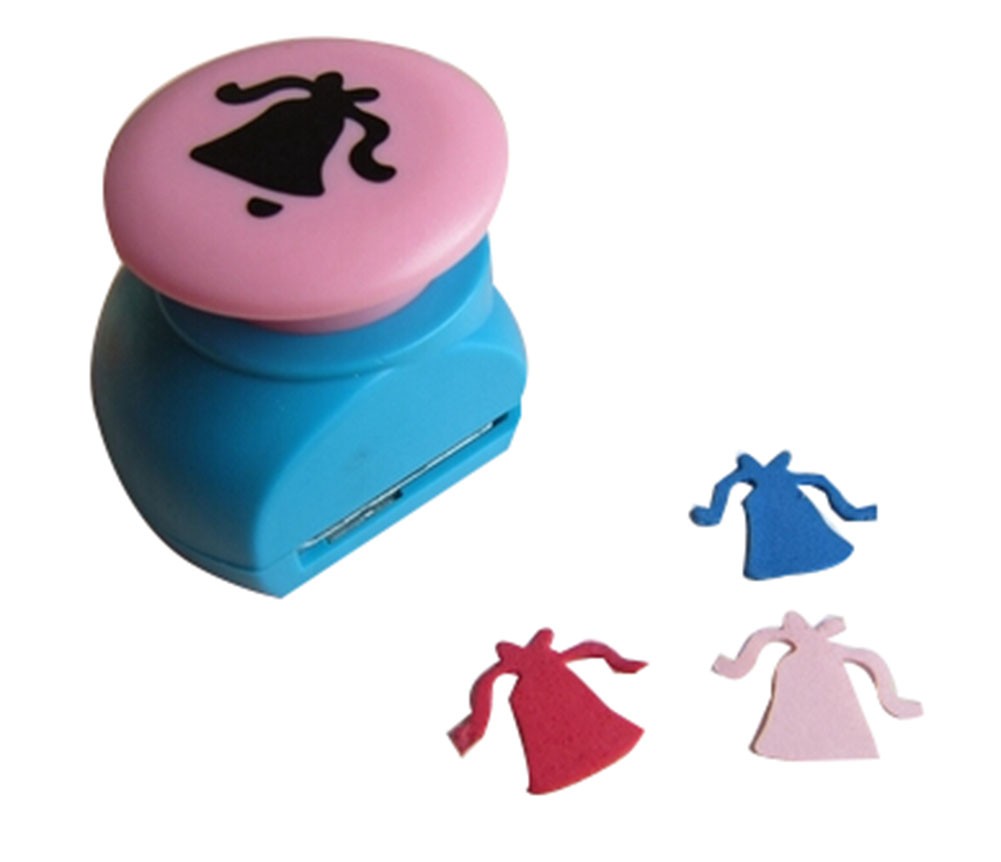 Set of 2 Practical Handwork Punch Corner/Edger Punch, Bell Design, Random Color