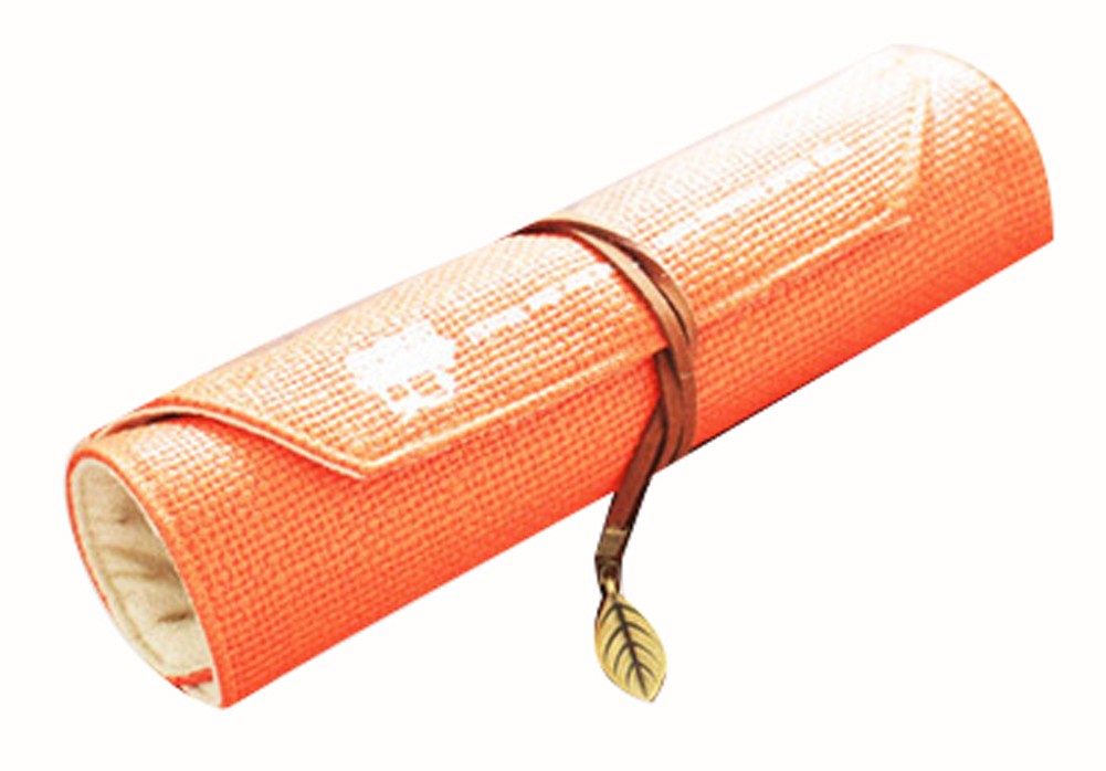 Creative Fashional Rolled Pencil Bag Orange
