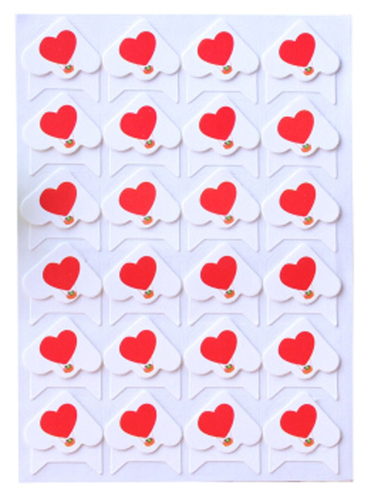 5 Sheets Children's Diy Diary Stickers Cotton Photo Corners Love