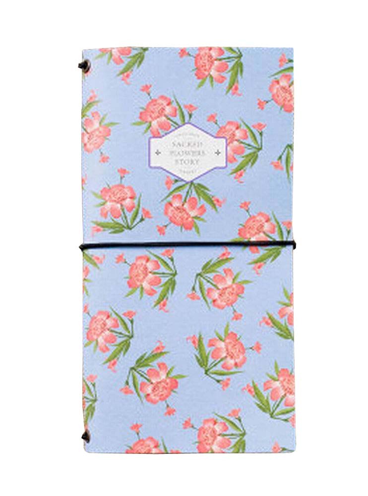 [Flowers Blue] Creative Notebook Diary Business Notebook Travel Note