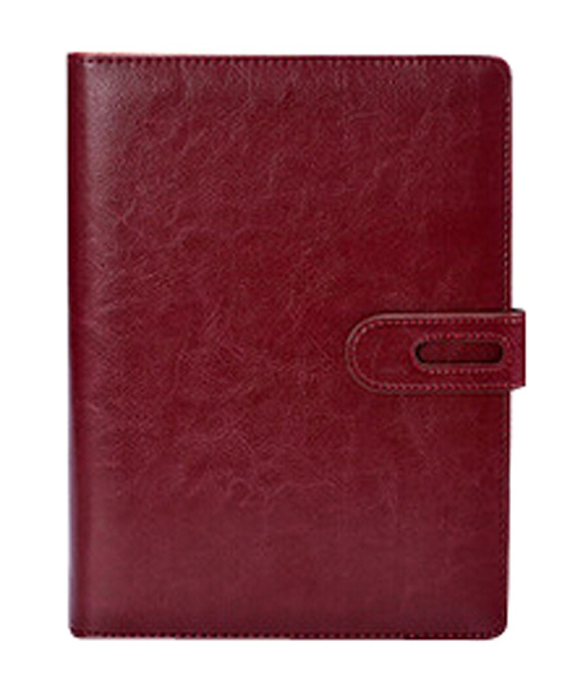A6 Loose-Leaf Notebook Folder Diary Hand Books Business Notebook Wine Red