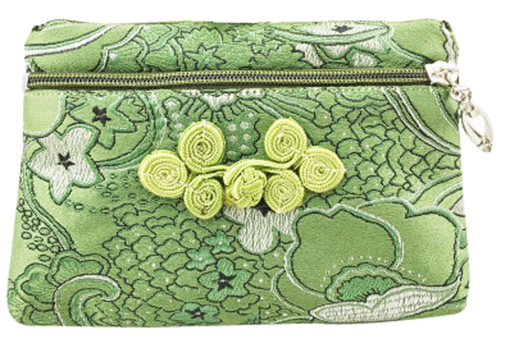 Coin Purse Coin Case Chinese Style Cell Phone Case Cloth Bag Army Green