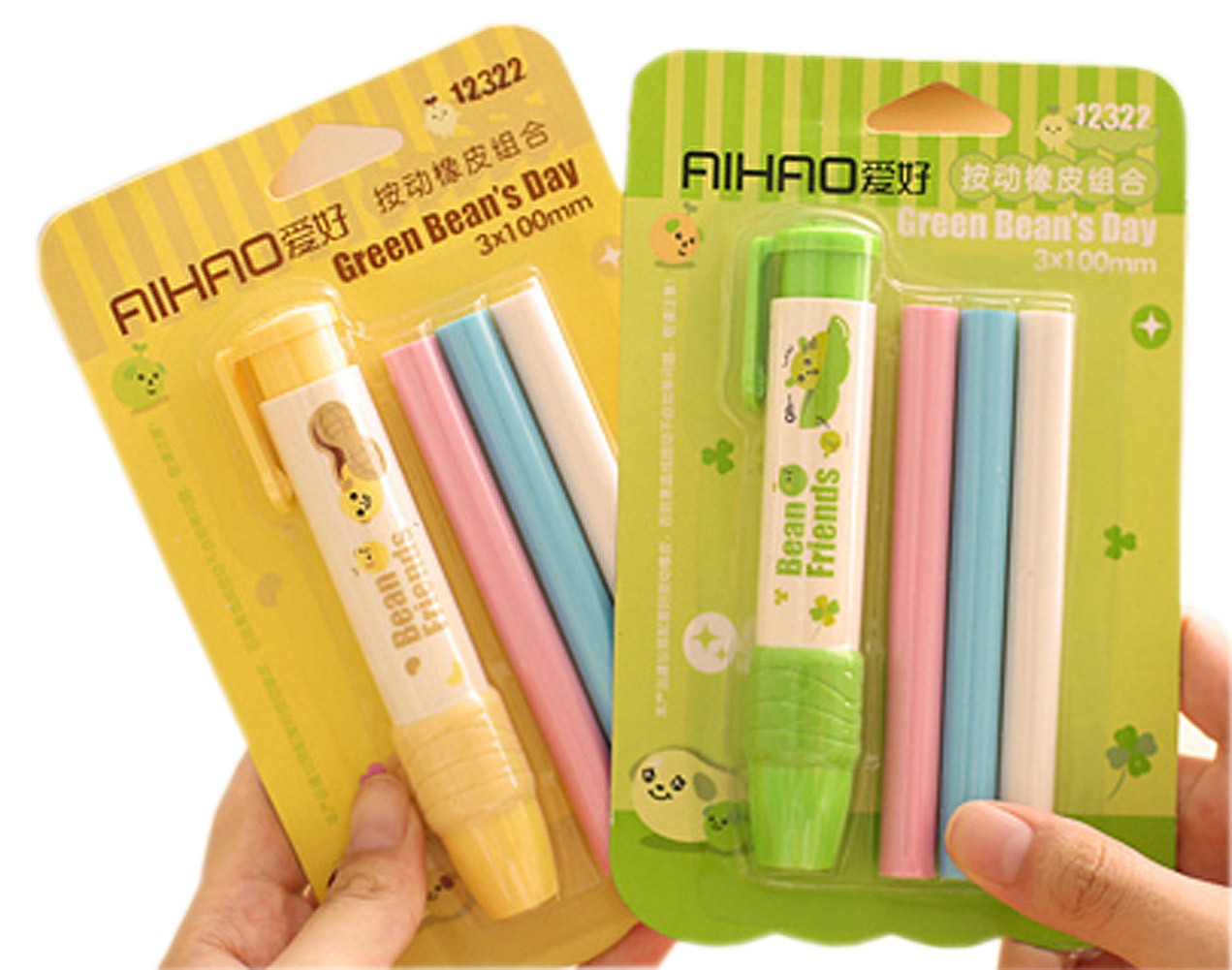5 Sets Functional Mechanical Refillable Painting Eraser Pen School/Office Supply