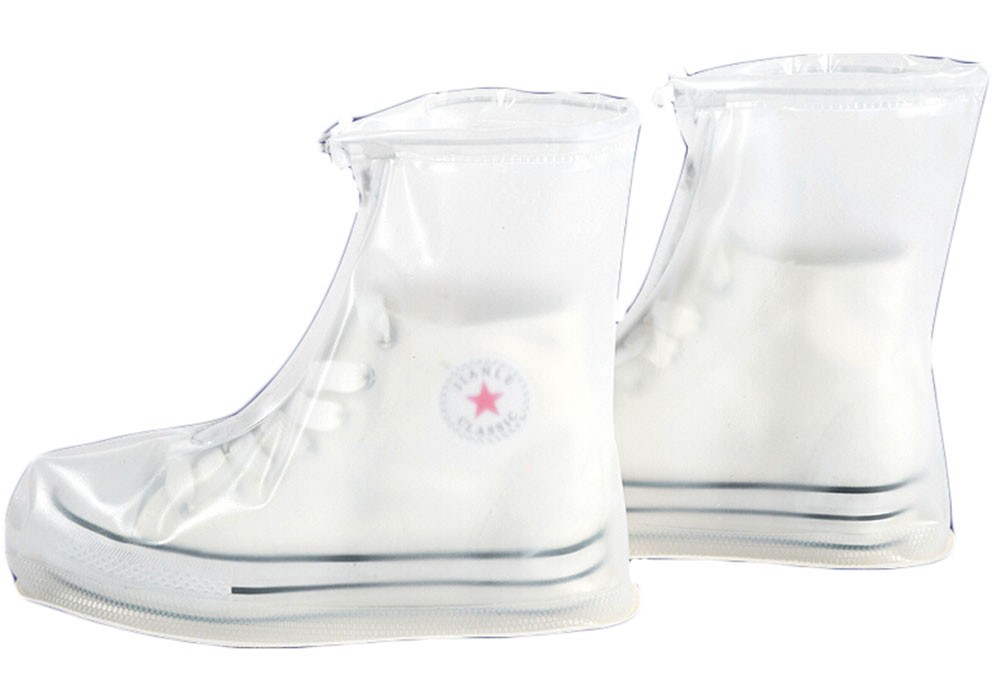Practical Waterproof Shoe Covers Rain Shoe Covers Protector, White