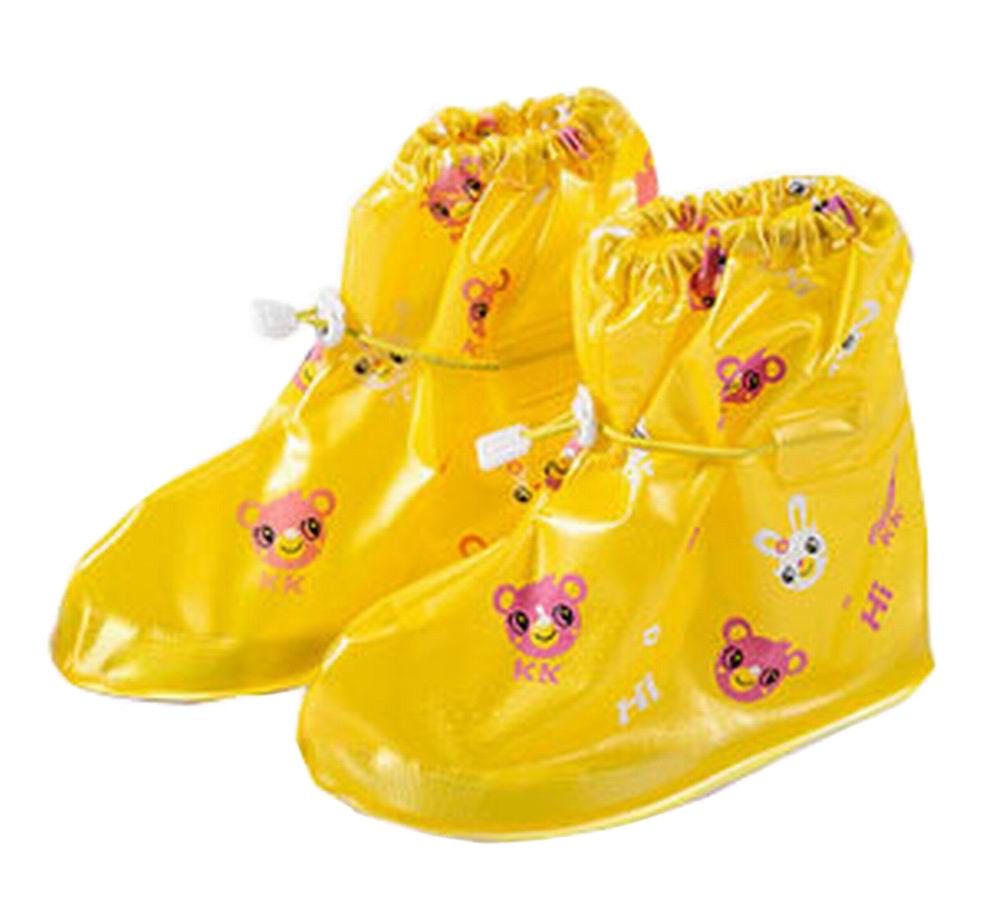 Practical Waterproof Shoe Covers Kid's Rain Shoe Covers Protector, Yellow