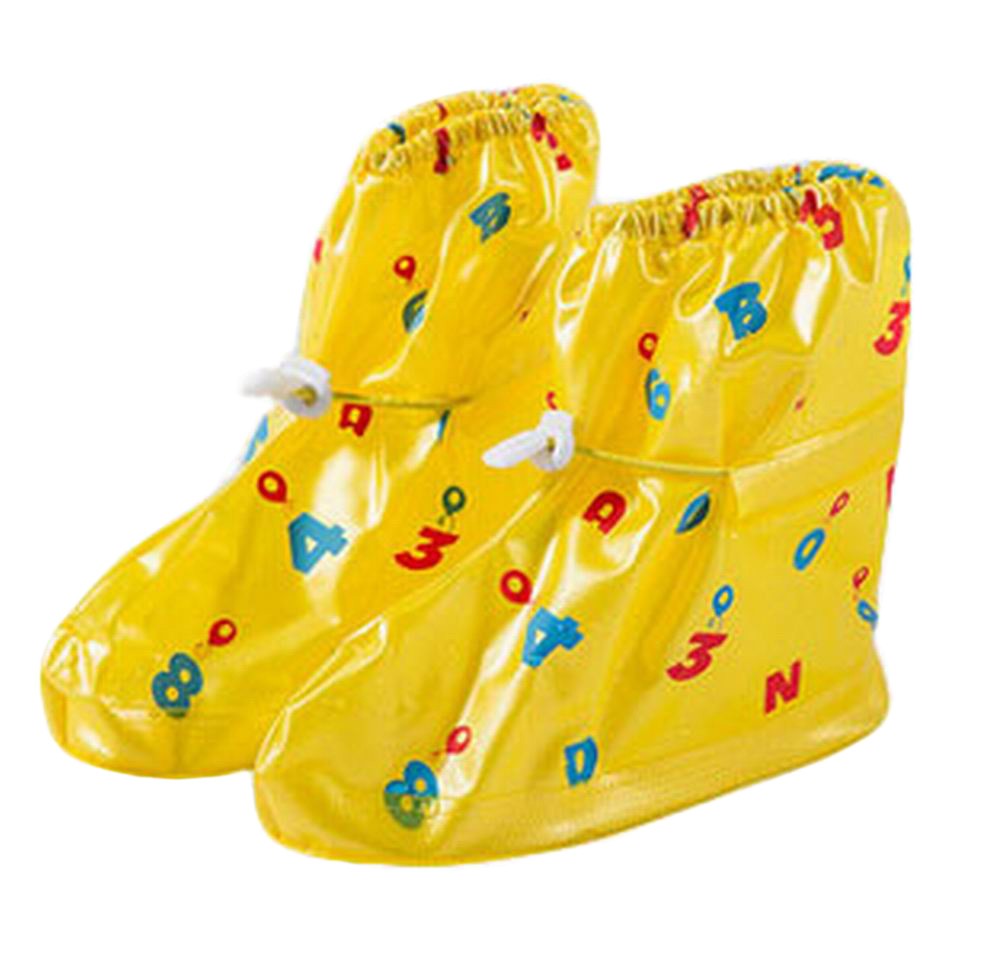 Practical Waterproof Shoe Covers Children's Rain Shoe Protector, Yellow