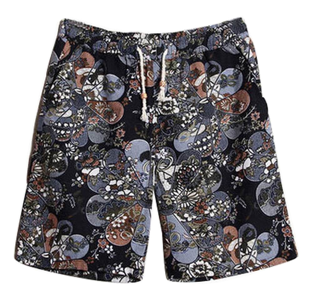 Summer Men's Beach Shorts Seaside Printing Board Shorts Swim Shorts