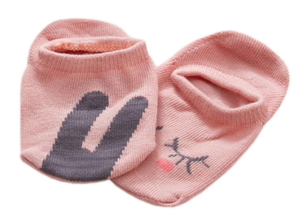 [Rabbit] 3-Pack Korean Baby Anti-Slip Ankle Socks Fashion Cotton Short Socks