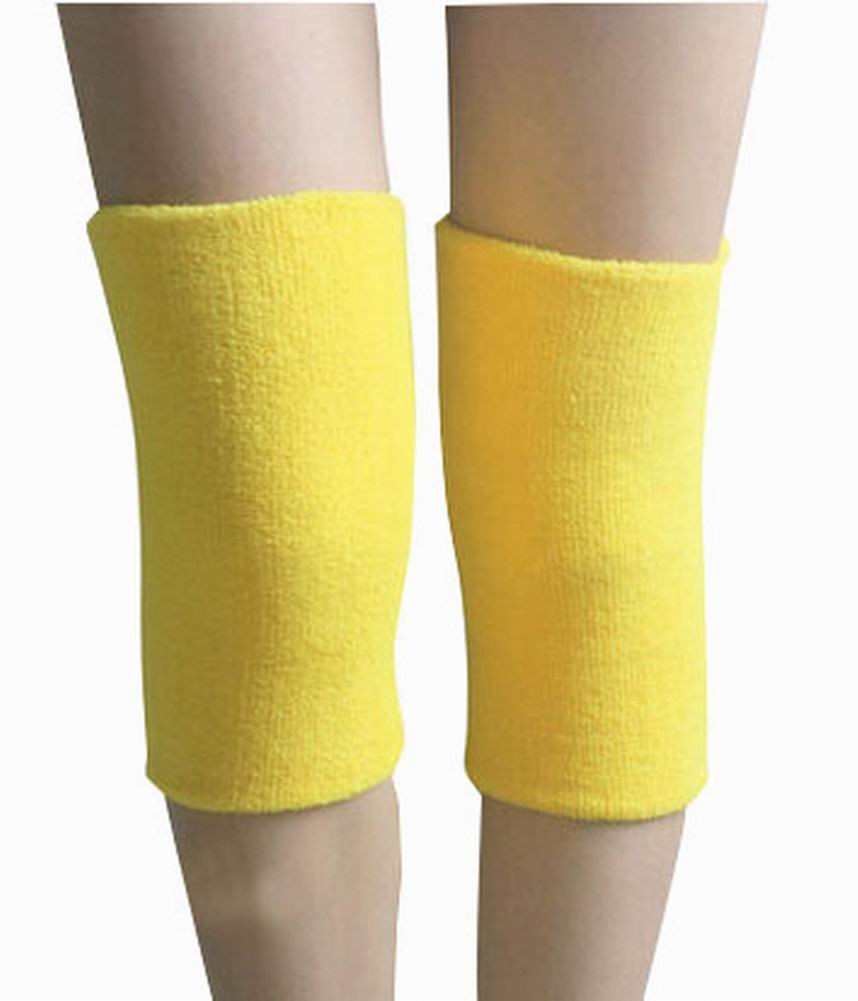 Sports Kneepad Warmer Knee Braces Sleeve Knee Support, Free Size, Yellow