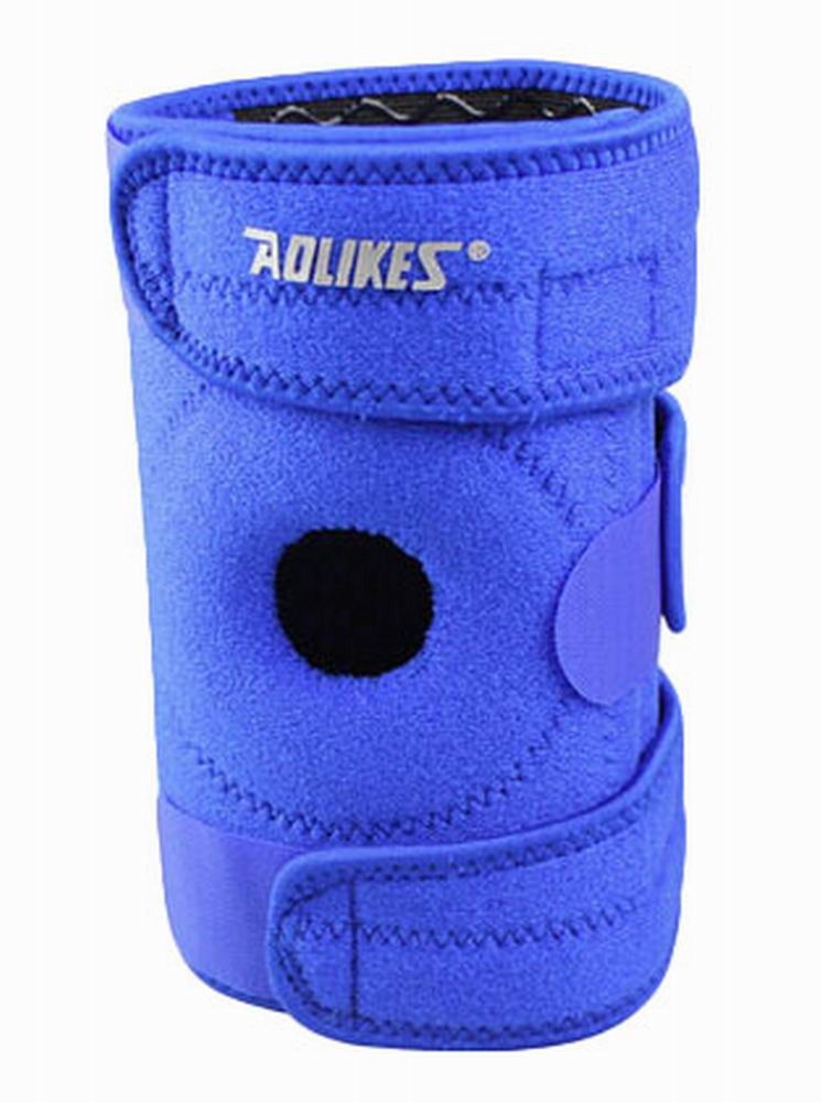 Sports Kneepads Knee Braces Knee Support with Spring, Free Size, Blue