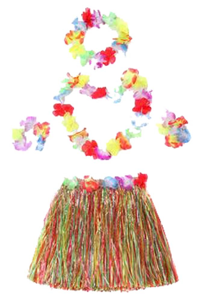 Costumes Grass Skirts Hawaiian Hula Dance Costume Colorful
