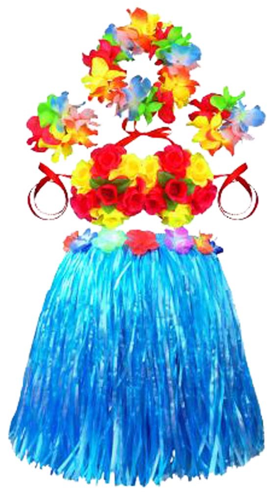 Wedding Flower Girl Dress Skirts Hawaiian Skirts Bright Skirt Blue