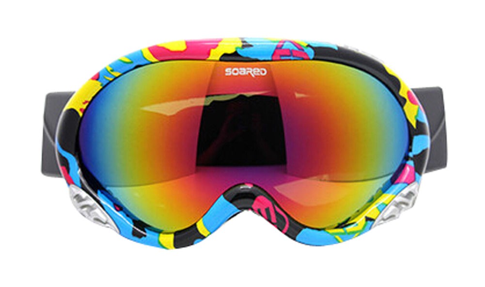 Adult's Ski Goggles Sports Mountaineering Anti-fog Goggles Lovers Snow Goggle I