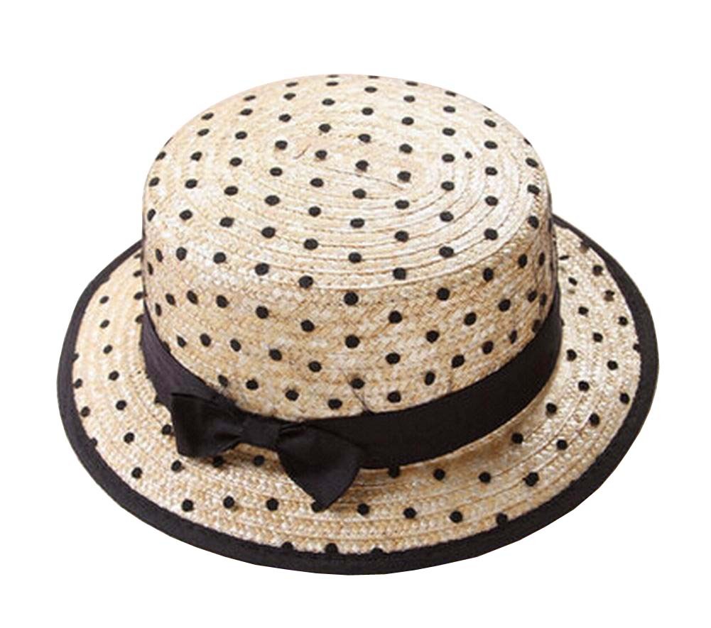 Elegant Lady Summer Straw Hat Beach Hat Wide Brim Hat Topper for Outdoor