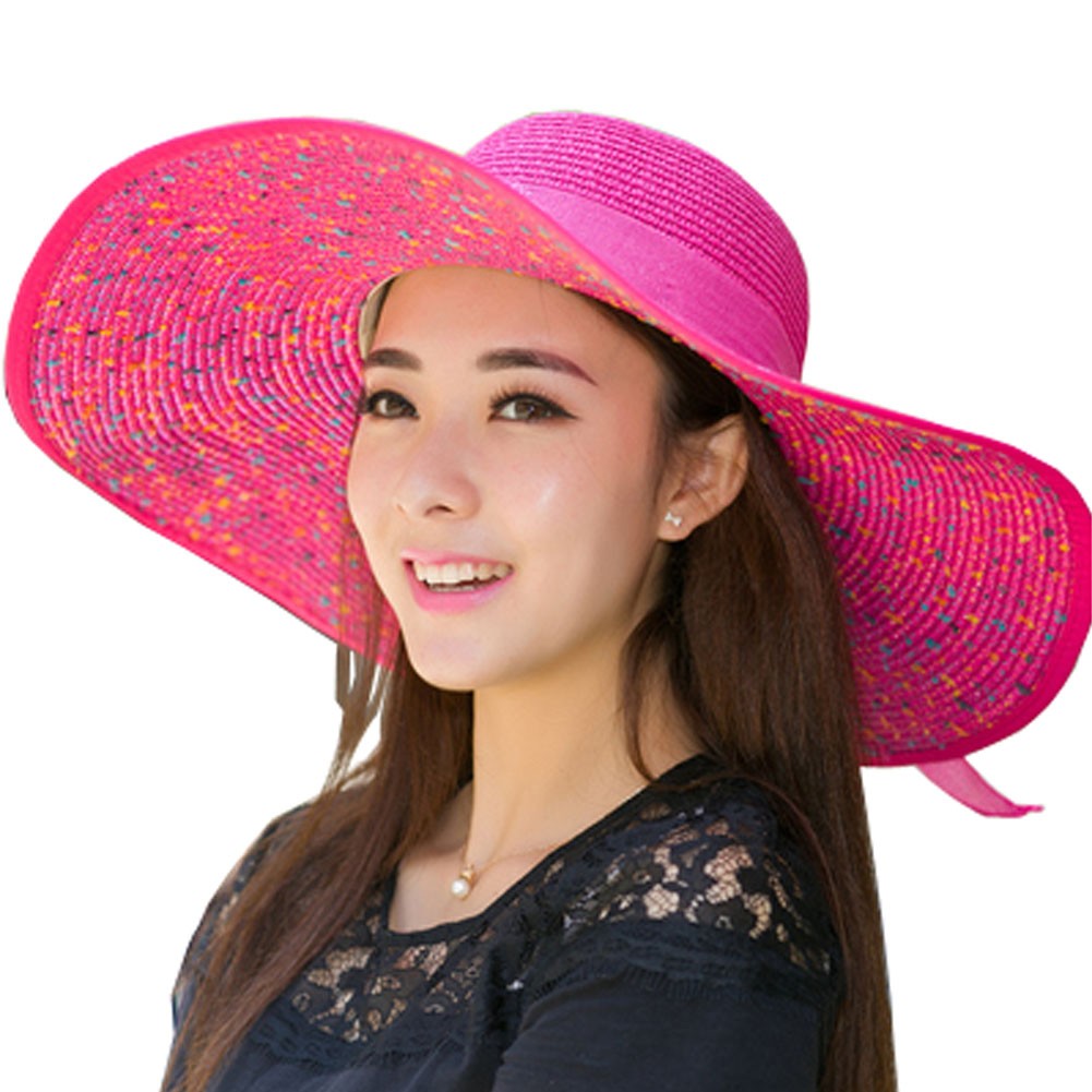 [Rose] Sun Hat Wide Brim Hat Women Hat for Summer Use