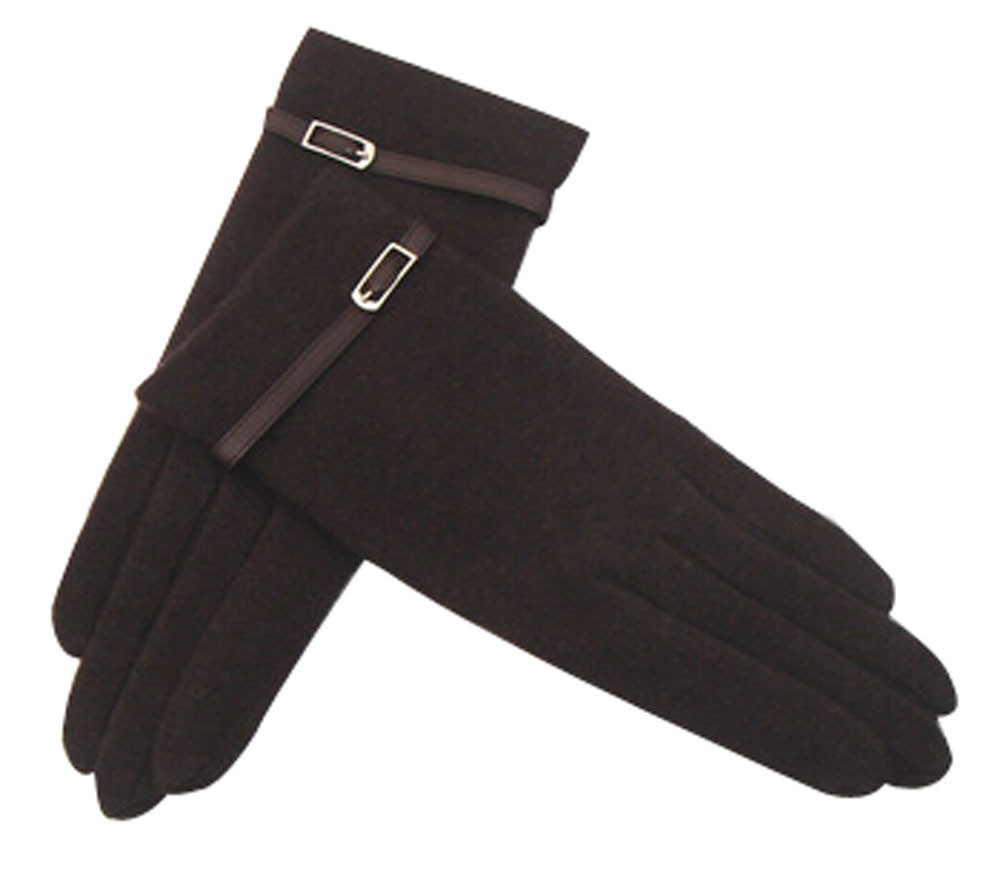 Classic Wool Gloves Keep Warm Touch Screen Gloves Dark Coffee