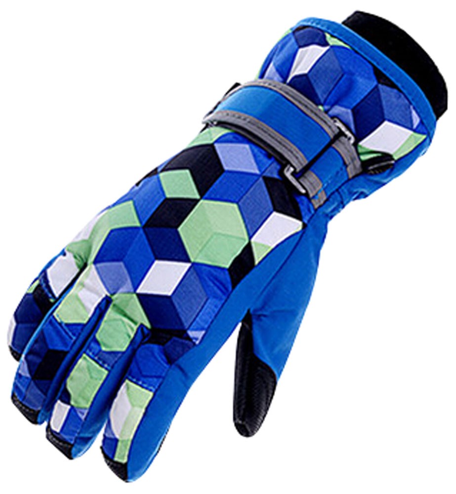 Winter Ski Gloves Outdoor Warm Gloves Fashion Men skiing Gloves Blue