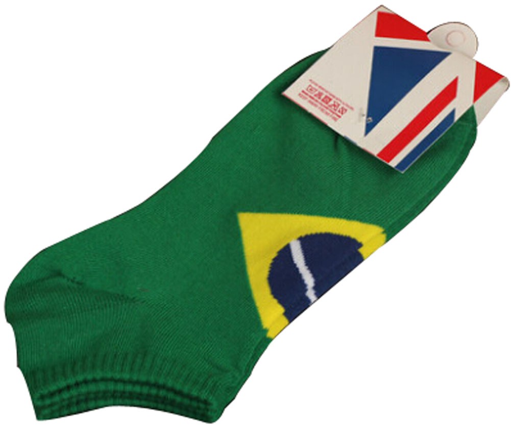 Set Of 2 Flag Socks Cotton Socks Men Socks Sports Socks Brazil
