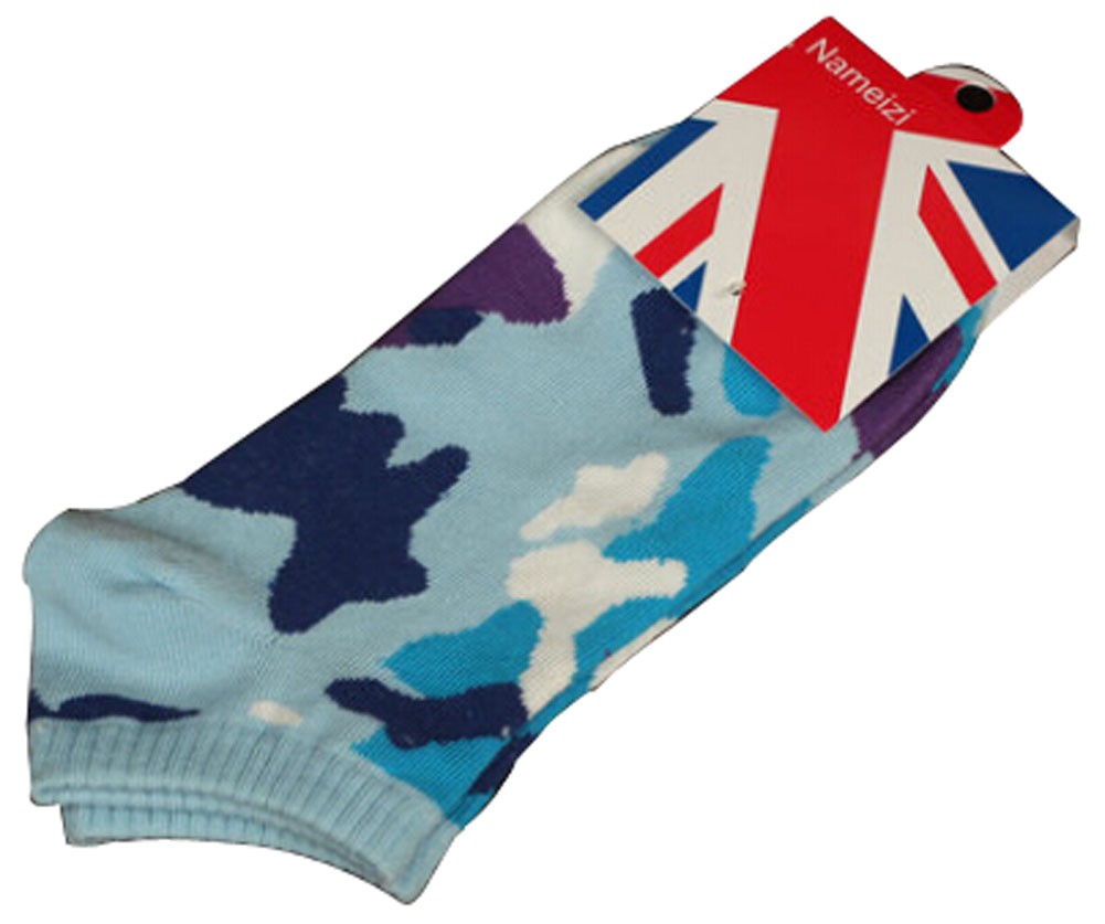 Set Of 2 Flag Socks Cotton Socks Men Socks Sports Socks Brazil Light Blue