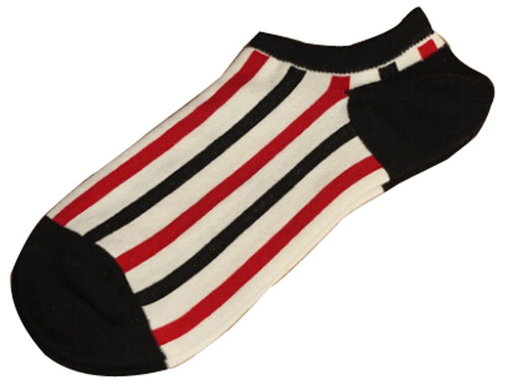 Set Of 2 Flag Socks Cotton Socks Men Socks Sports Socks Black Red