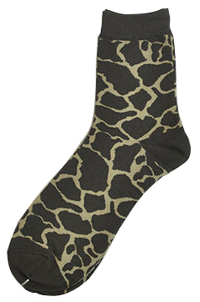Set Of 2 Creative Camouflage Socks Cotton Socks Sports Socks Darkgray