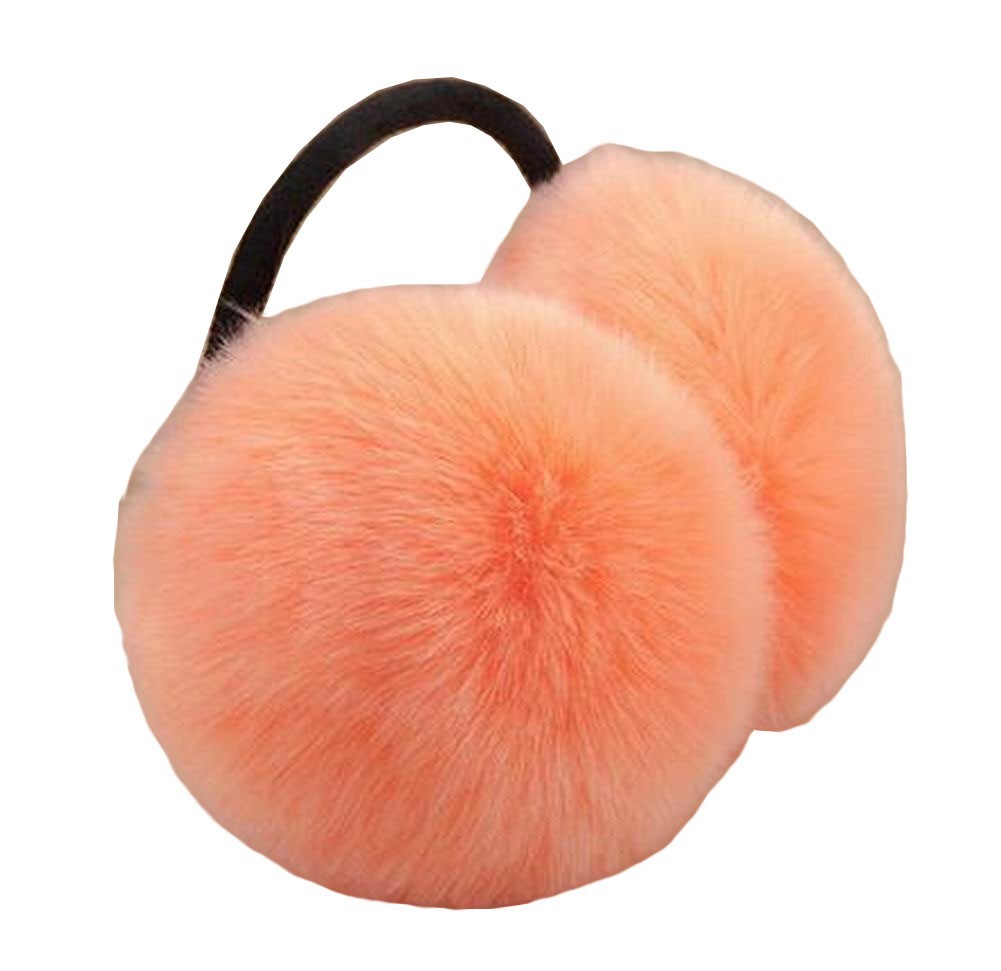 [Orange] Soft Plush Earmuffs Ear Warmer Winter Ear Covers