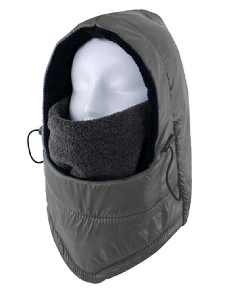 Waterproof Sets Warm Hat Outdoor Cap Riding Hood Hat Balaclavas Headwear Gray